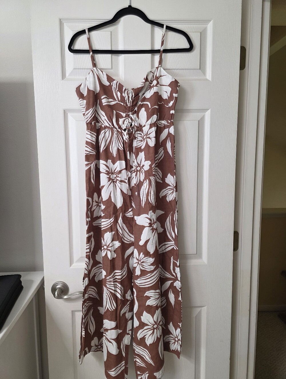 O'Neill Brown & White Tropical Pantsuit